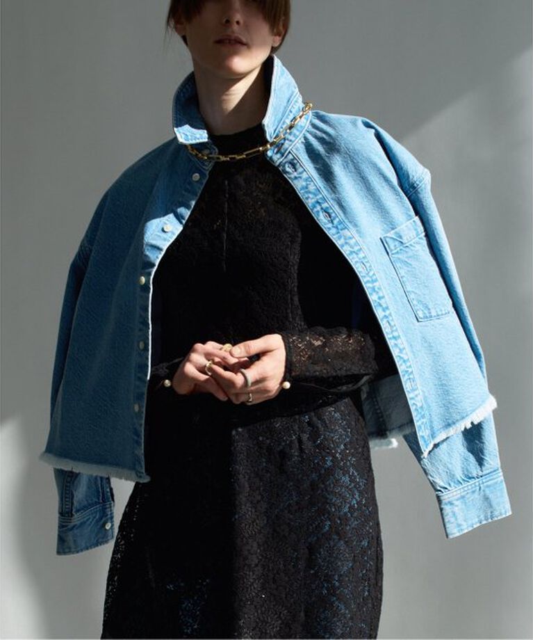 VERMEIL par iena「upper hights（アッパーハイツ）THE CROPPED ESSENCE 188909902FL」|シャツ・ブラウス|ネイビー B