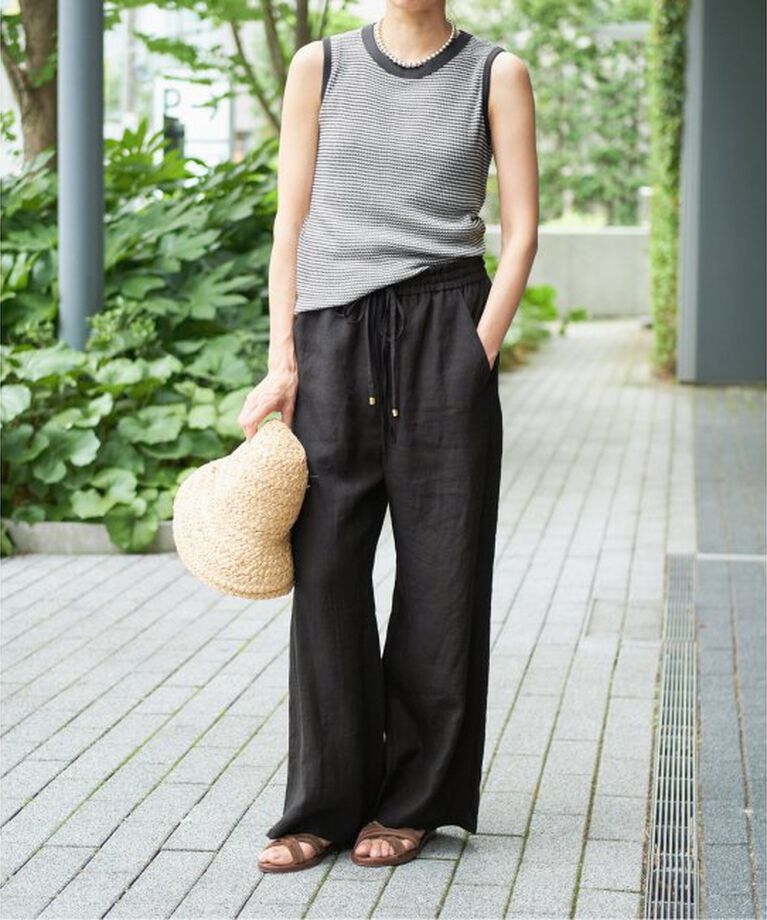 IENA LA BOUCLE「IENA LA BOUCLE リネンブロードイージーパンツ」|その他|
