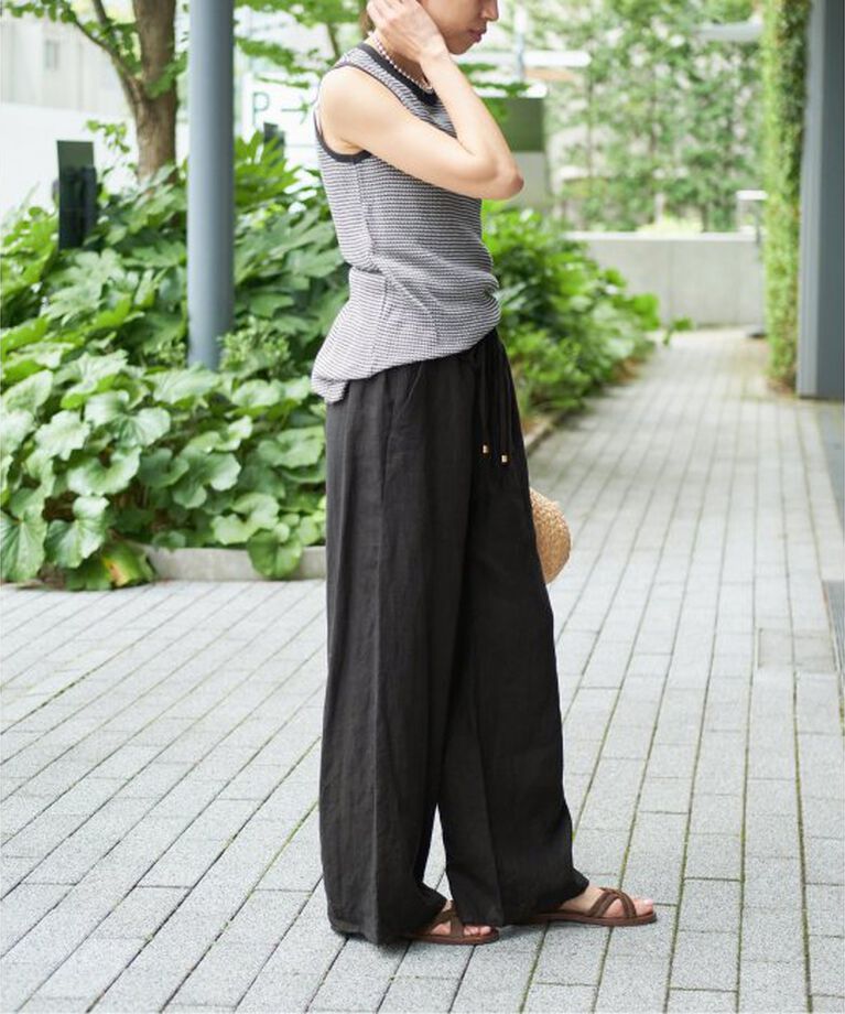 IENA LA BOUCLE「IENA LA BOUCLE リネンブロードイージーパンツ」|その他|