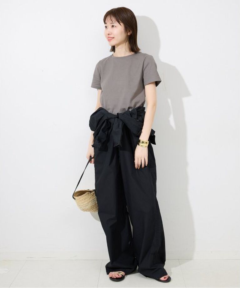 SLOBE IENA「KECH LeS ESSENTIELS RAFFIA LEATHER FLAP MINI KBG-2341」|かごバッグ|