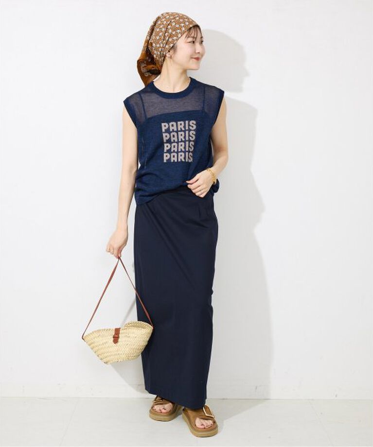 SLOBE IENA「KECH LeS ESSENTIELS RAFFIA LEATHER FLAP MINI KBG-2341」|かごバッグ|