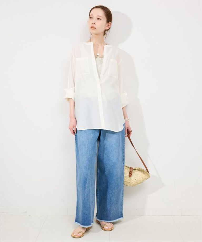 SLOBE IENA「KECH LeS ESSENTIELS RAFFIA LEATHER FLAP MINI KBG-2341」|かごバッグ|