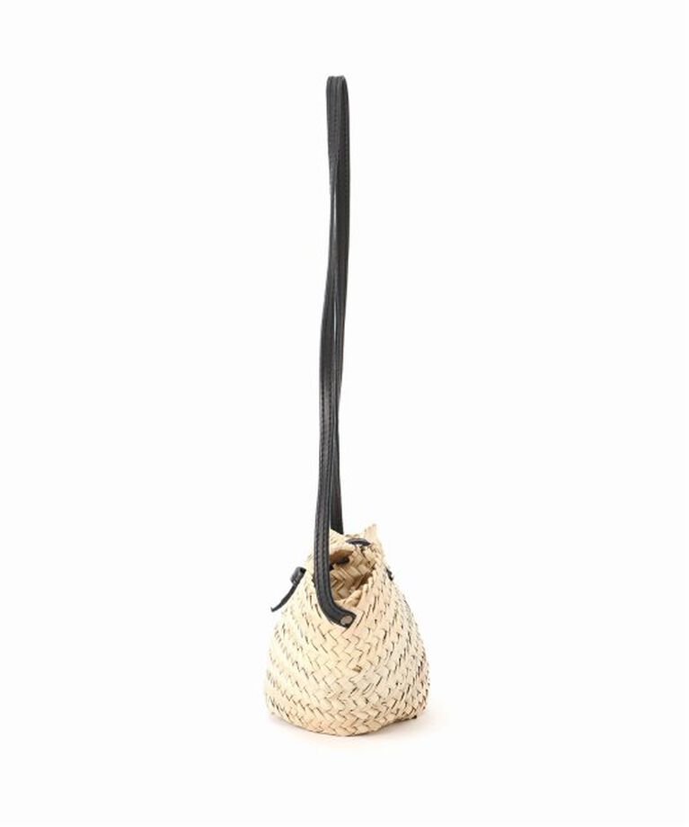 SLOBE IENA「KECH LeS ESSENTIELS RAFFIA LEATHER FLAP MINI KBG-2341」|かごバッグ|