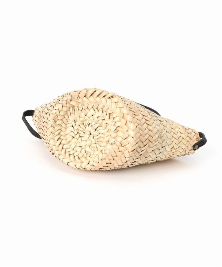 SLOBE IENA「KECH LeS ESSENTIELS RAFFIA LEATHER FLAP MINI KBG-2341」|かごバッグ|