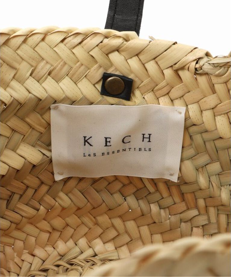 SLOBE IENA「KECH LeS ESSENTIELS RAFFIA LEATHER FLAP MINI KBG-2341」|かごバッグ|