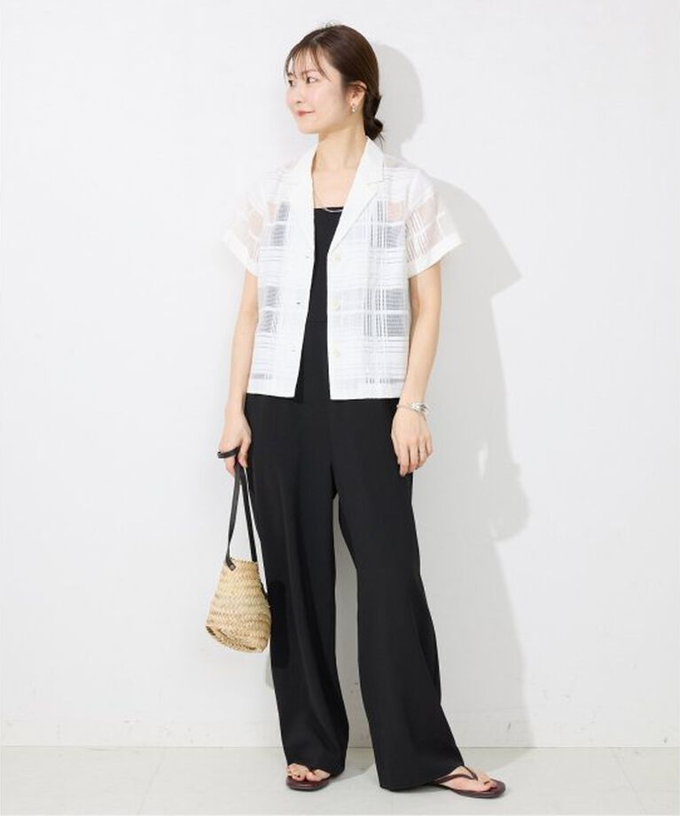 SLOBE IENA「KECH LeS ESSENTIELS RAFFIA LEATHER FLAP MINI KBG-2341」|かごバッグ|