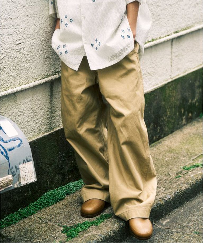 417 EDIFICE「GM M45 CURVE CHINO / チノパンツ」|チノ|ベージュ