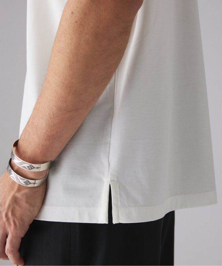 EDIFICE「E. SILK MIX JQ NECK Tシャツ」|Tシャツ・カットソー|