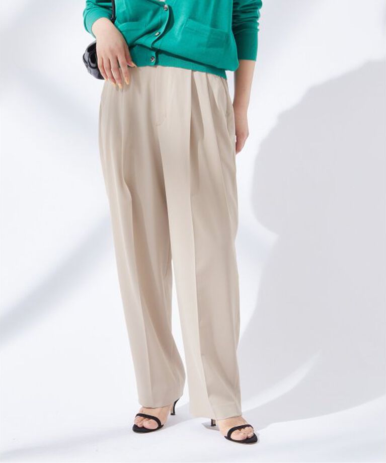 journal standard L'essage「エトリオンツイルテーパードパンツ」|スラックス|ベージュ