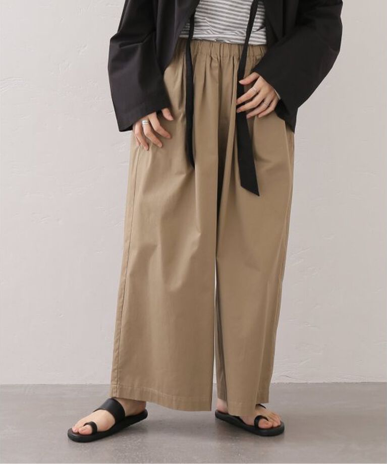 journal standard luxe「ツイル タックパンツ」|その他|ベージュ