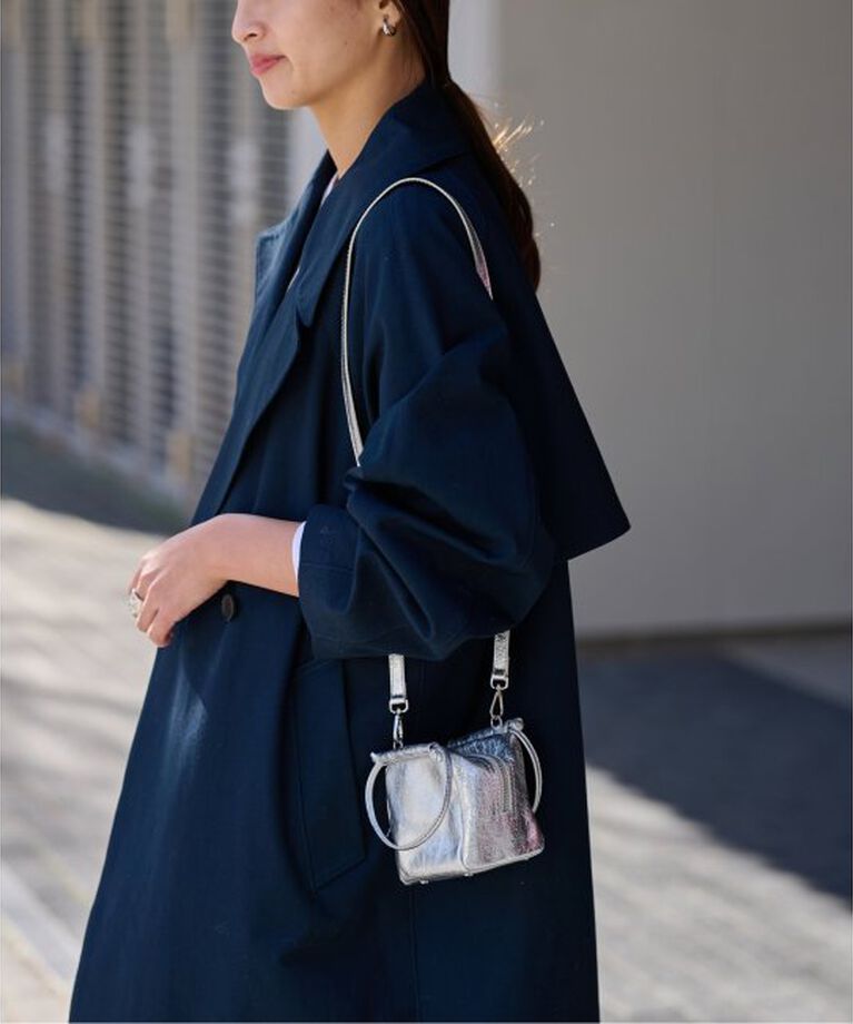 FRAMeWORK「MARCO MASI/マルコマージ mini shoulder バッグ」|ショルダー・メッセンジャー|シルバー