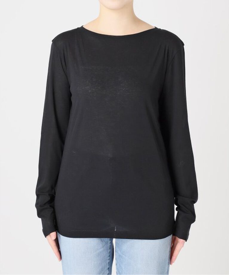 Spick and Span「ソフトフライスシアーボートネックTEE」|Tシャツ・カットソー|