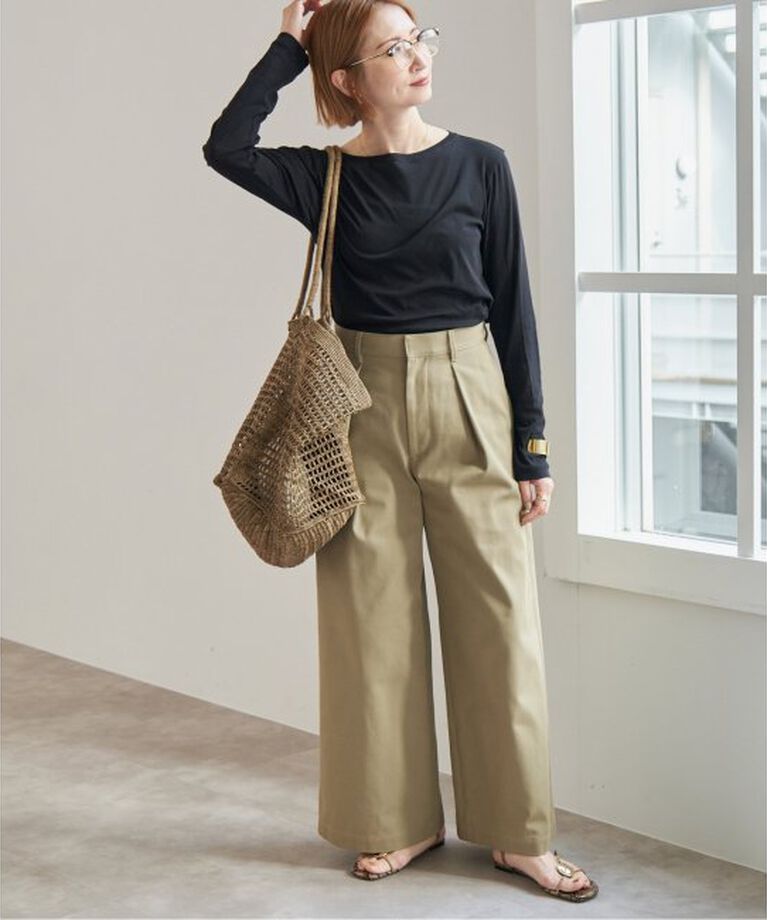 Spick and Span「ソフトフライスシアーボートネックTEE」|Tシャツ・カットソー|
