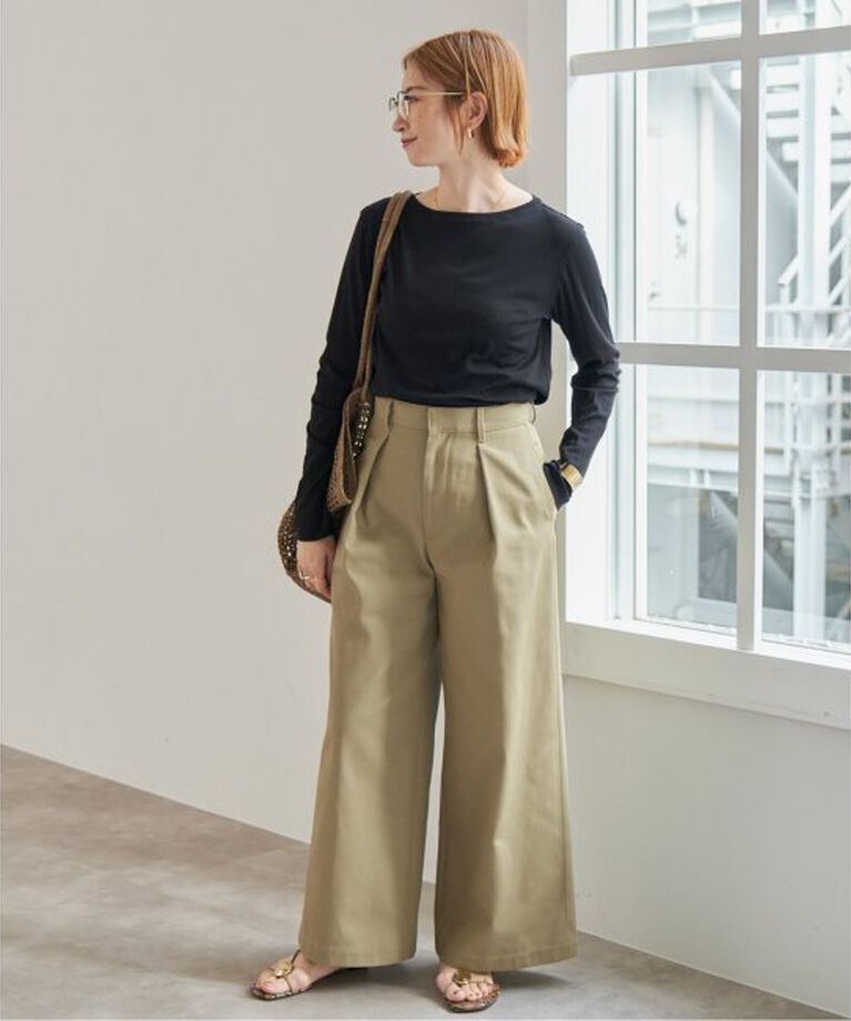 Spick and Span「ソフトフライスシアーボートネックTEE」|Tシャツ・カットソー|