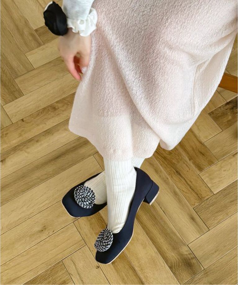  「《WEB限定》Le decore / ル デコレ puffy rose パンプス」|パンプス|