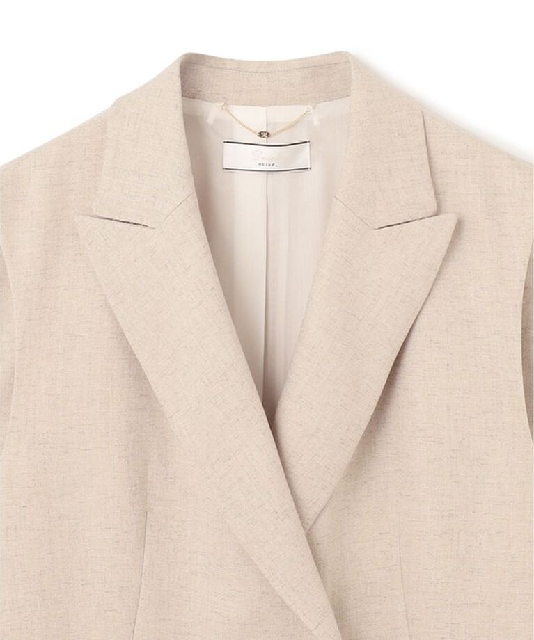 BEIGE,「【VERY NaVY 6月号掲載】 CAROLE / ロングテーラードジレ」|ベスト・ジレ|