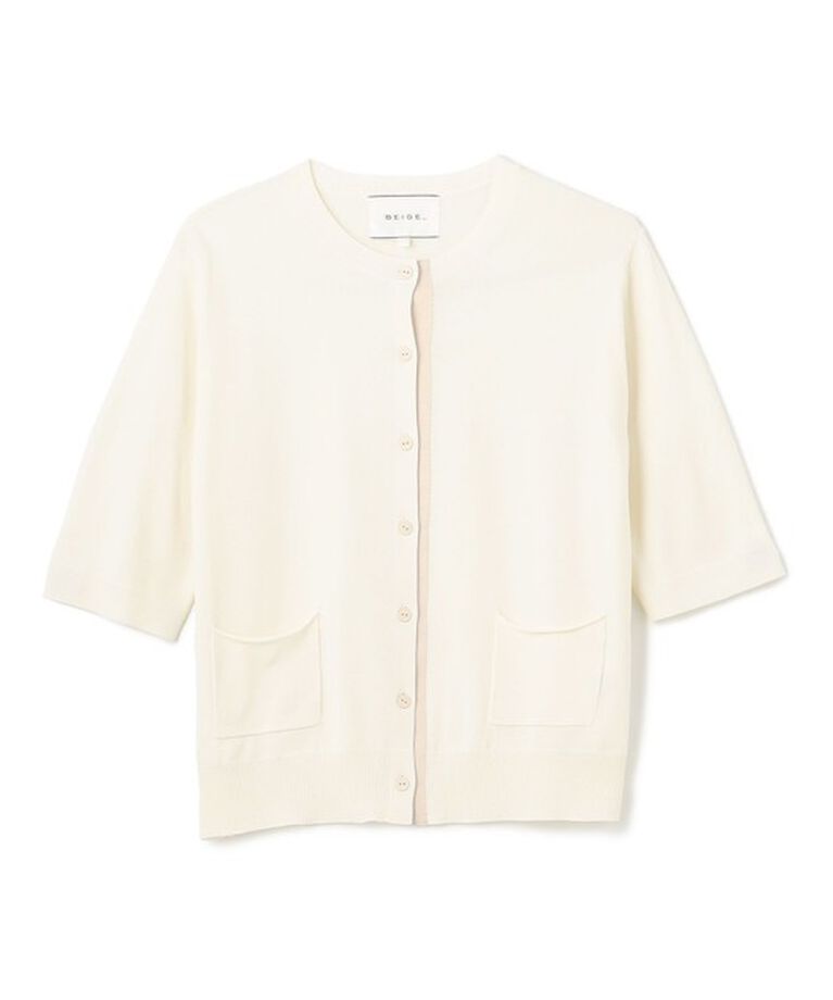 BEIGE,「【洗える】VALOIS / 半袖カーディガン」|カーディガン|