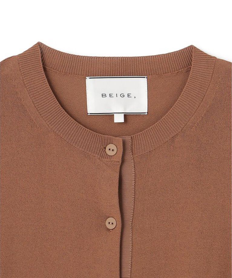 BEIGE,「【洗える】VALOIS / 半袖カーディガン」|カーディガン|