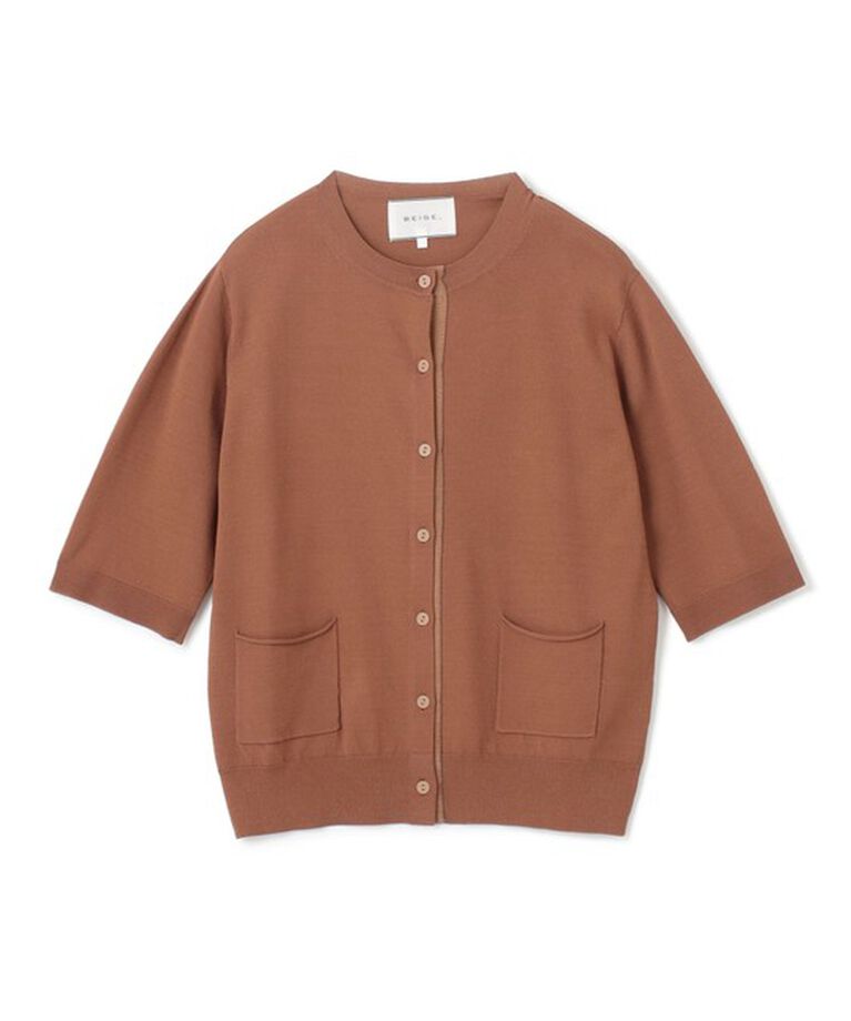 BEIGE,「【洗える】VALOIS / 半袖カーディガン」|カーディガン|