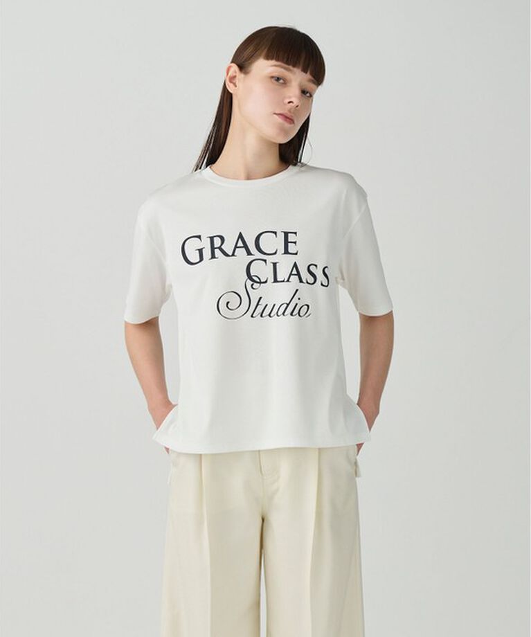 Grace Class「レタードシルケットTシャツ」|シャツ・ブラウス|ホワイト