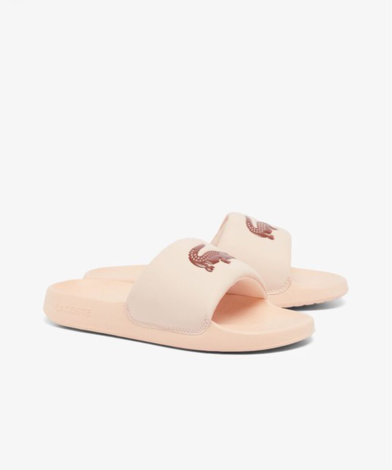 LACOSTE「レディース SERVE SLIDE 1.0 125 1 CFA」|サンダル|ライトピンク