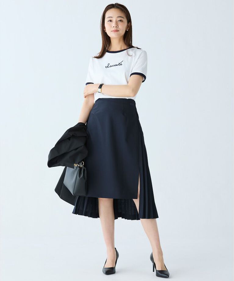 LACOSTE「前後切り替えプリーツスカート」|スカート|