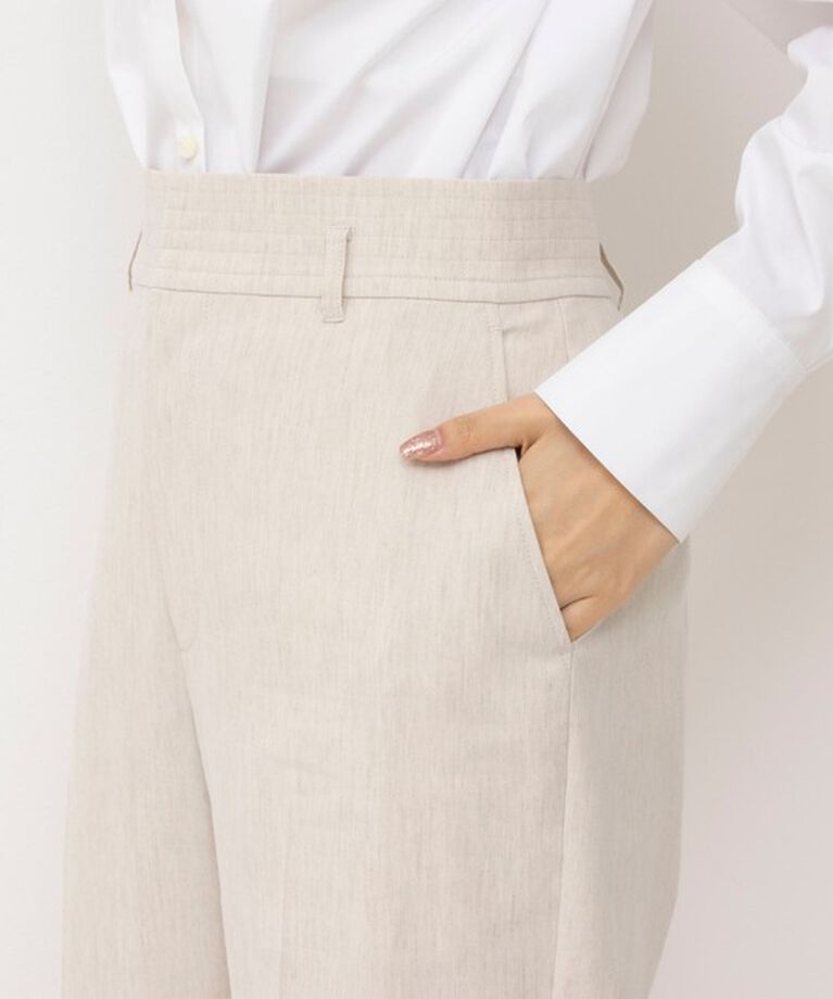 NOLLEY'S「《セットアップ対応》ウォッシャブル麻混セミワイドパンツ」|その他|