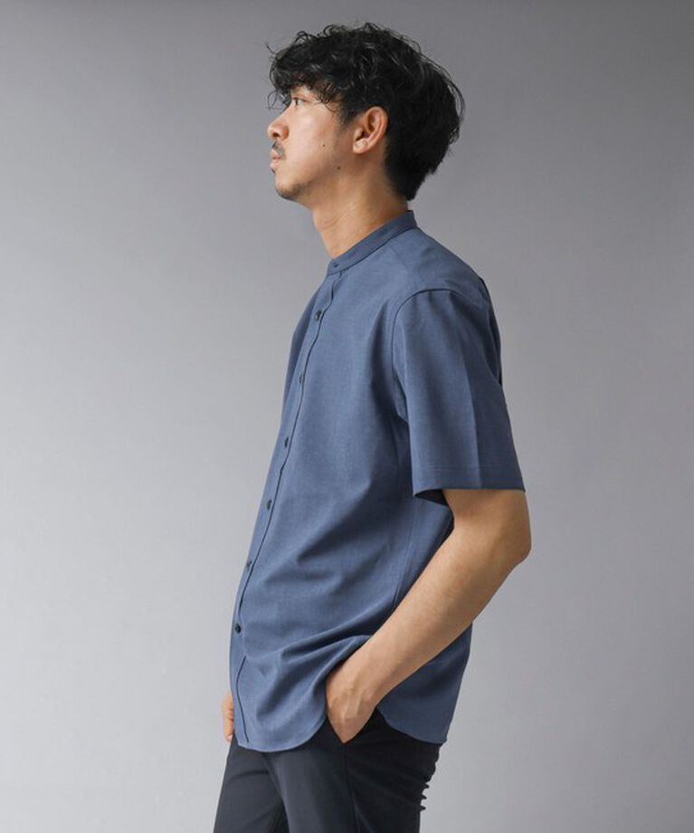 NOLLEY'S goodman「【ACTIVE SECT】《限定展開 / 速乾 / イージーケア》”ALL TIME DRY” バンドカラー半袖シャツ」|シャツ・ブラウス|