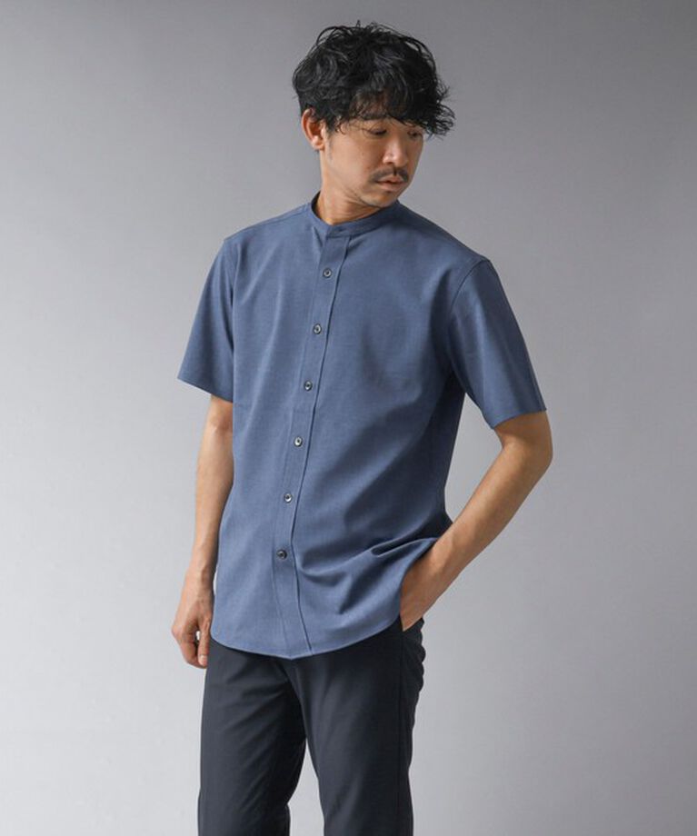 NOLLEY'S goodman「【ACTIVE SECT】《限定展開 / 速乾 / イージーケア》”ALL TIME DRY” バンドカラー半袖シャツ」|シャツ・ブラウス|