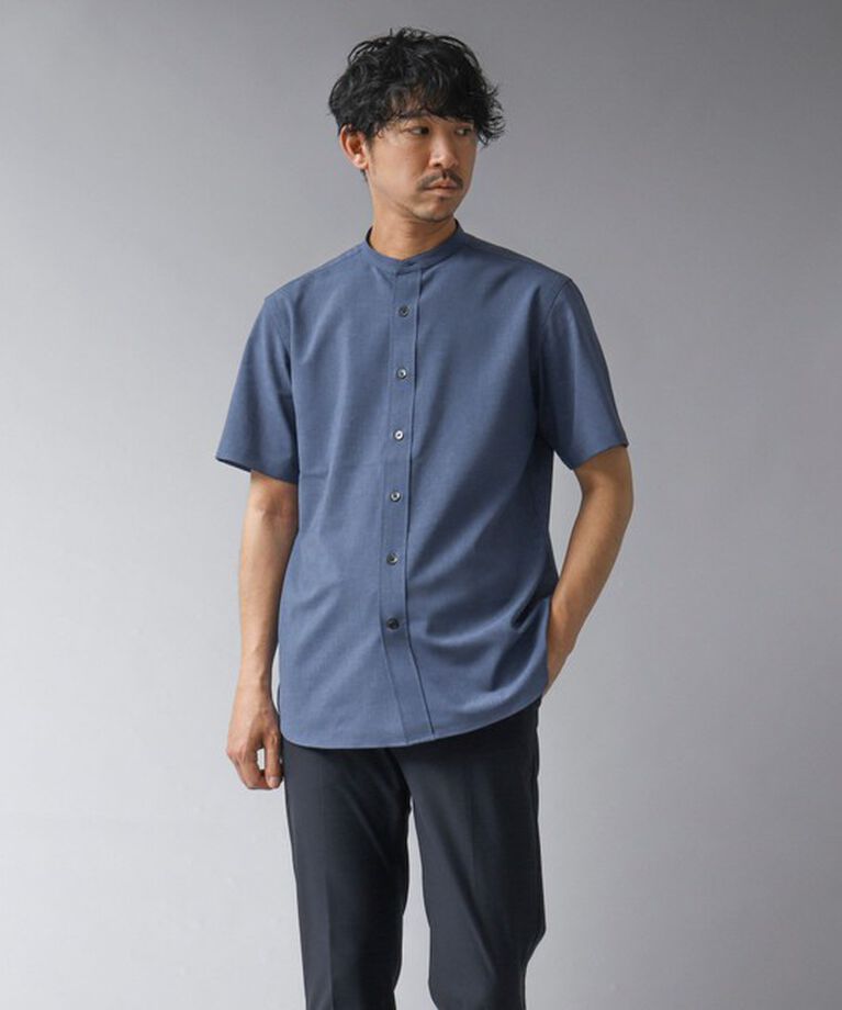 NOLLEY'S goodman「【ACTIVE SECT】《限定展開 / 速乾 / イージーケア》”ALL TIME DRY” バンドカラー半袖シャツ」|シャツ・ブラウス|