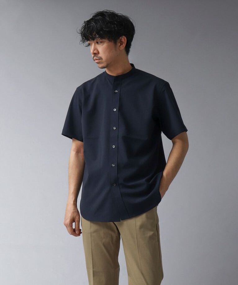 NOLLEY'S goodman「【ACTIVE SECT】《限定展開 / 速乾 / イージーケア》”ALL TIME DRY” バンドカラー半袖シャツ」|シャツ・ブラウス|