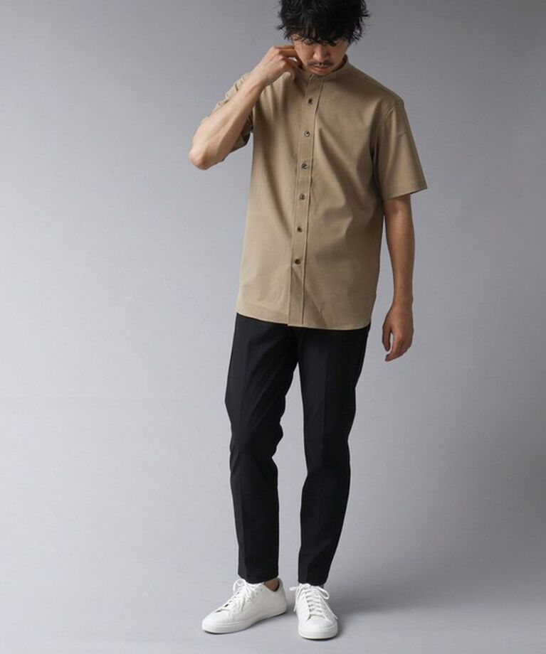 NOLLEY'S goodman「【ACTIVE SECT】《限定展開 / 速乾 / イージーケア》”ALL TIME DRY” バンドカラー半袖シャツ」|シャツ・ブラウス|