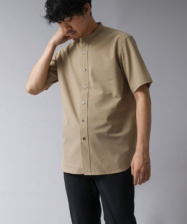 NOLLEY'S goodman「【ACTIVE SECT】《限定展開 / 速乾 / イージーケア》”ALL TIME DRY” バンドカラー半袖シャツ」|シャツ・ブラウス|