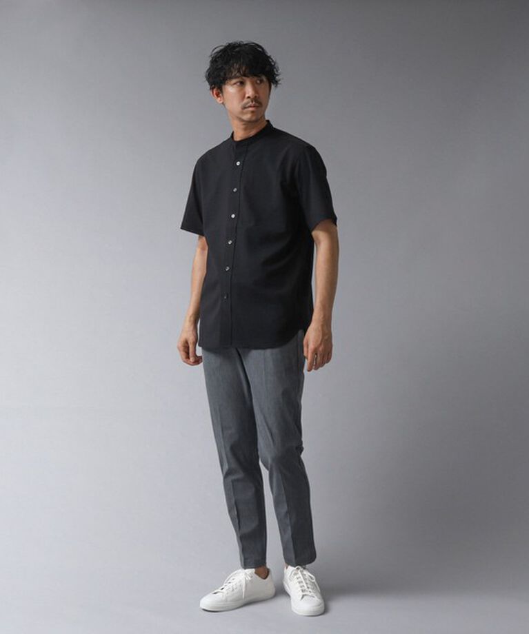 NOLLEY'S goodman「【ACTIVE SECT】《限定展開 / 速乾 / イージーケア》”ALL TIME DRY” バンドカラー半袖シャツ」|シャツ・ブラウス|