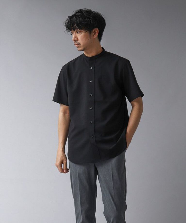 NOLLEY'S goodman「【ACTIVE SECT】《限定展開 / 速乾 / イージーケア》”ALL TIME DRY” バンドカラー半袖シャツ」|シャツ・ブラウス|