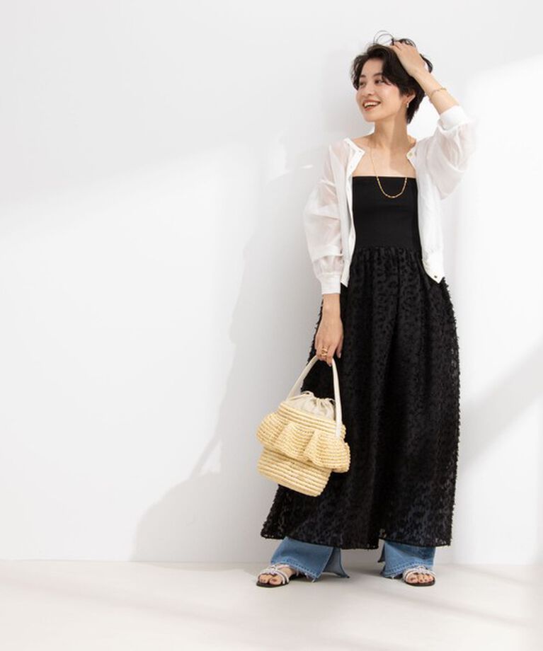 NOLLEY'S「2WAYカットジャガードドッキングワンピース」|ワンピース|