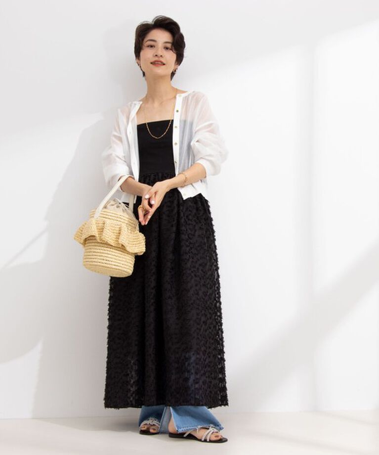 NOLLEY'S「2WAYカットジャガードドッキングワンピース」|ワンピース|