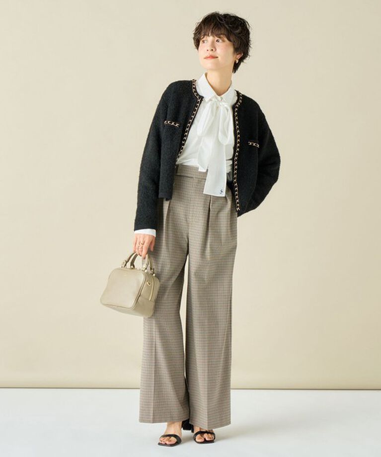 NOLLEY'S「＜飯豊まりえさん着用＞チェーンブレードフワフワジャケット 24AW」|カーディガン|