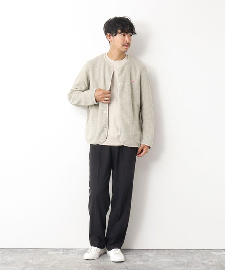NOLLEY'S goodman「【DANTON/ダントン】フリースカラーレスジャケット 24AW」|ブルゾン・スタジャン|