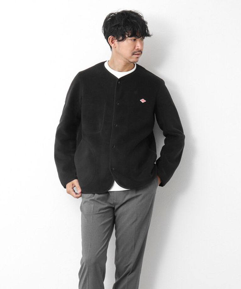 NOLLEY'S goodman「【DANTON/ダントン】フリースカラーレスジャケット 24AW」|ブルゾン・スタジャン|