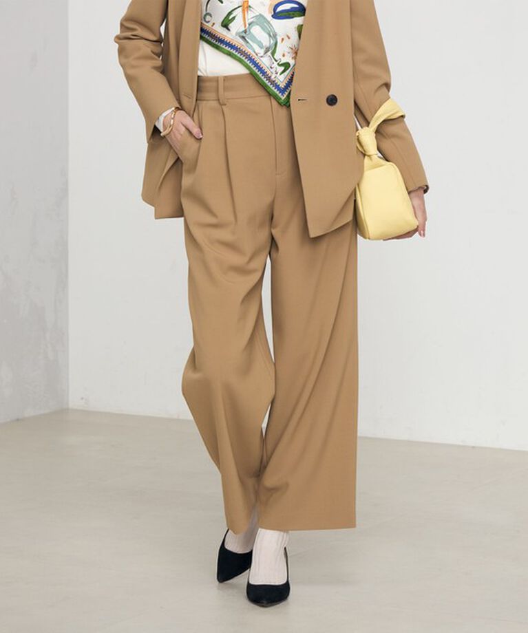 NOLLEY'S「《セットアップ対応》プレミアムストレッチ２タックワイドパンツ」|その他|