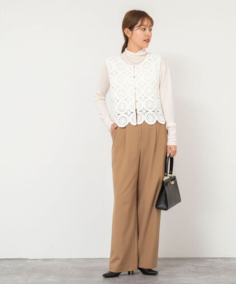 NOLLEY'S「《セットアップ対応》プレミアムストレッチ２タックワイドパンツ」|その他|
