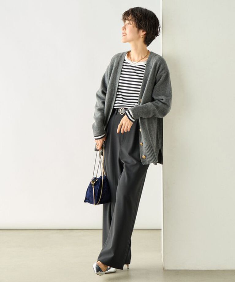 NOLLEY'S「《セットアップ対応》プレミアムストレッチ２タックワイドパンツ」|その他|