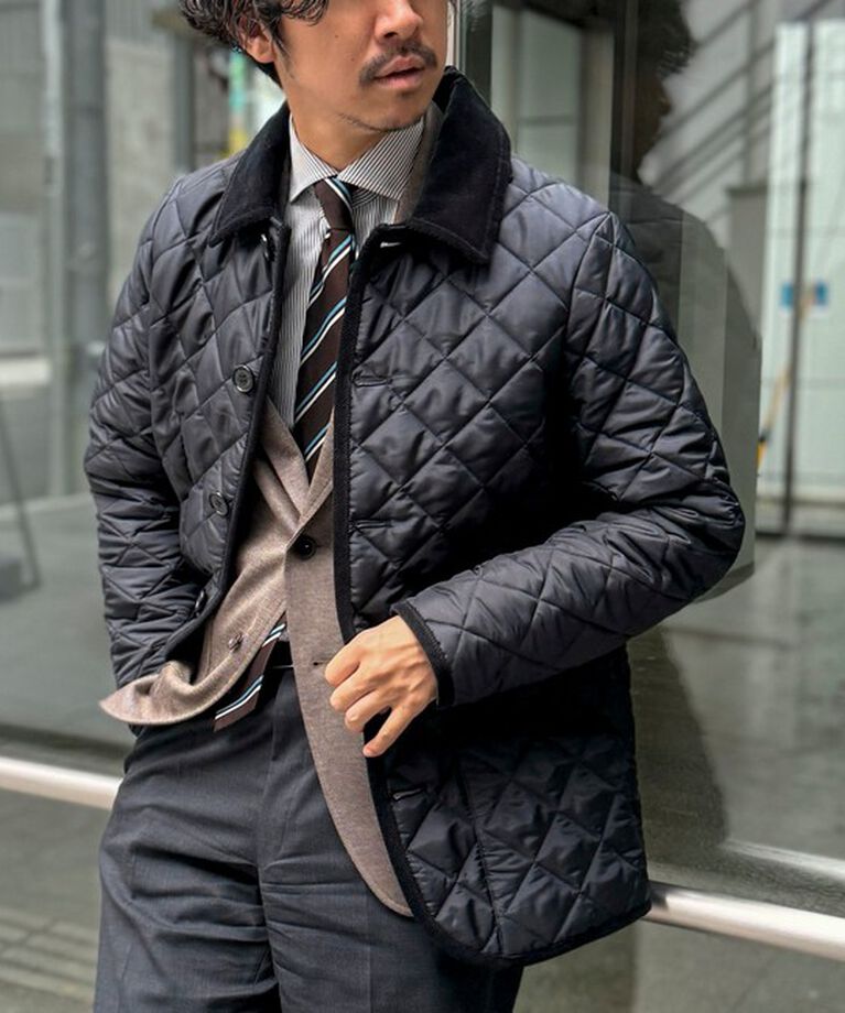 NOLLEY'S goodman「【Traditional WeatherWear】別注 WAVERLY TWW キルティングジャケット」|ブルゾン・スタジャン|ネイビー