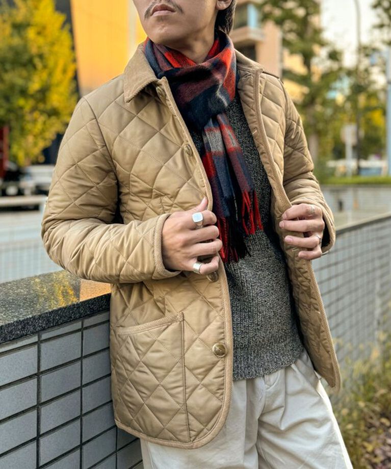 NOLLEY'S goodman「【Traditional WeatherWear】別注 WAVERLY TWW キルティングジャケット」|ブルゾン・スタジャン|ベージュ