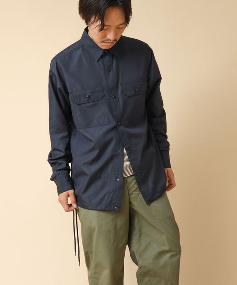 NOLLEY'S goodman「【TAION/タイオン】ノンダウン ミリタリー ロングスリーブシャツ 24AW」|シャツ・ブラウス|