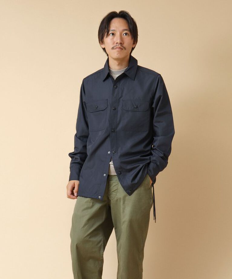 NOLLEY'S goodman「【TAION/タイオン】ノンダウン ミリタリー ロングスリーブシャツ 24AW」|シャツ・ブラウス|