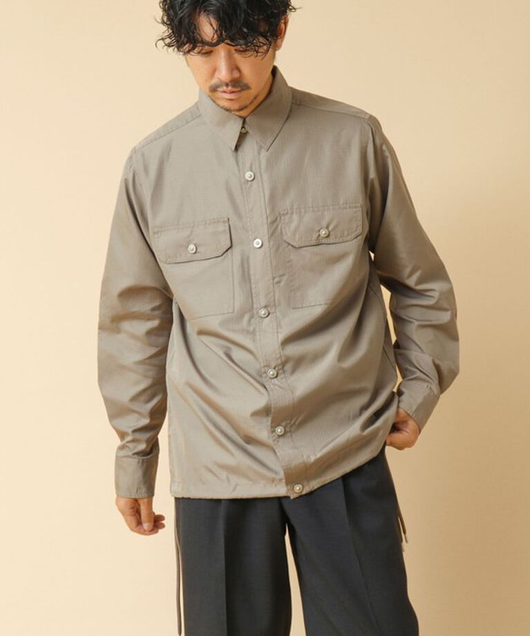 NOLLEY'S goodman「【TAION/タイオン】ノンダウン ミリタリー ロングスリーブシャツ 24AW」|シャツ・ブラウス|