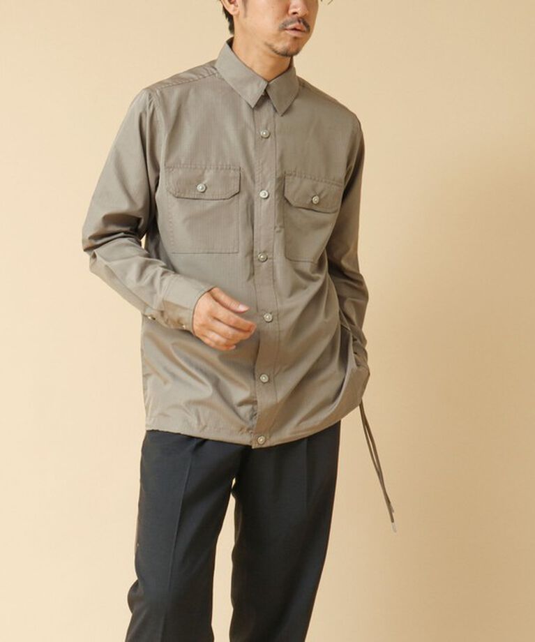 NOLLEY'S goodman「【TAION/タイオン】ノンダウン ミリタリー ロングスリーブシャツ 24AW」|シャツ・ブラウス|