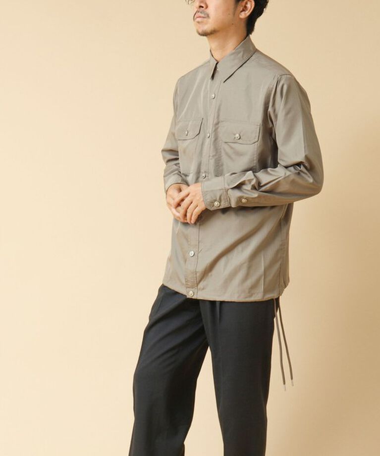 NOLLEY'S goodman「【TAION/タイオン】ノンダウン ミリタリー ロングスリーブシャツ 24AW」|シャツ・ブラウス|